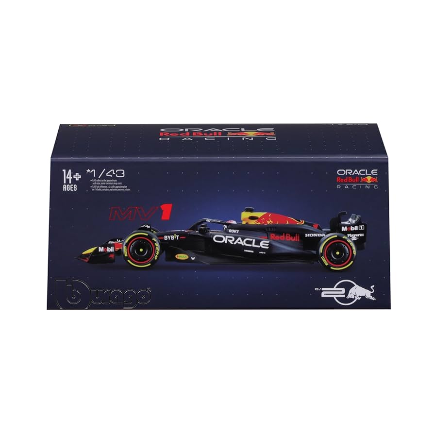 Amazon.com: Bburago 1:43 2024 Race Oracle Red Bull RB20 with